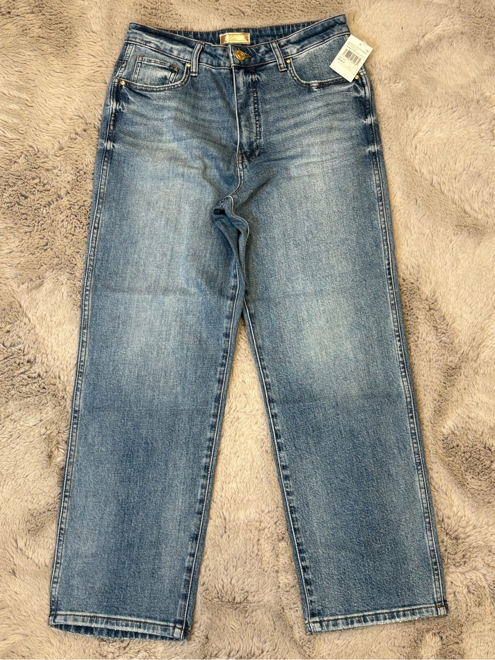 KUT Melissa High Rise Straight Leg Jeans